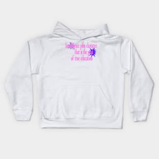 Intelligence plus character that is Kids Hoodie